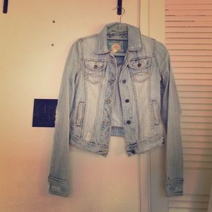 Abercrombie and Fitch distressed denim jacket