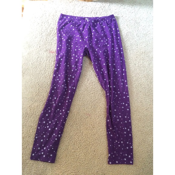 Purple star gaze leggings
