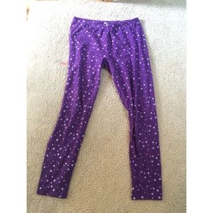Purple star gaze leggings