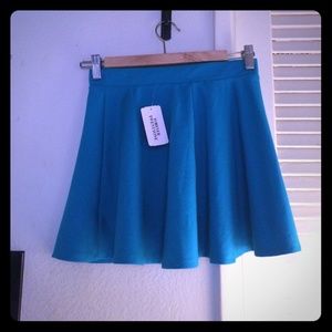 Turquoise skater skirt