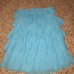 Turquoise cheetah swimsuit cover up