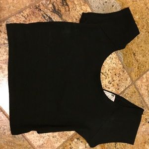 Black crop top