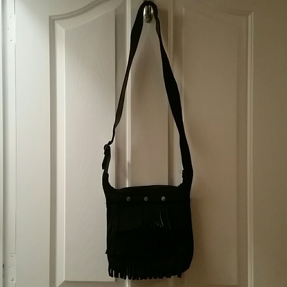 Minnetonka Leather Fringe Crossbody Bag