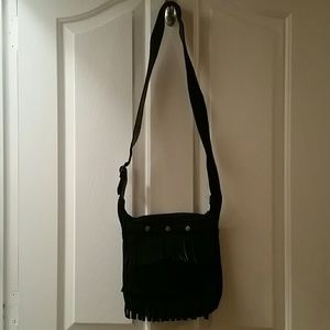 Minnetonka Leather Fringe Crossbody Bag