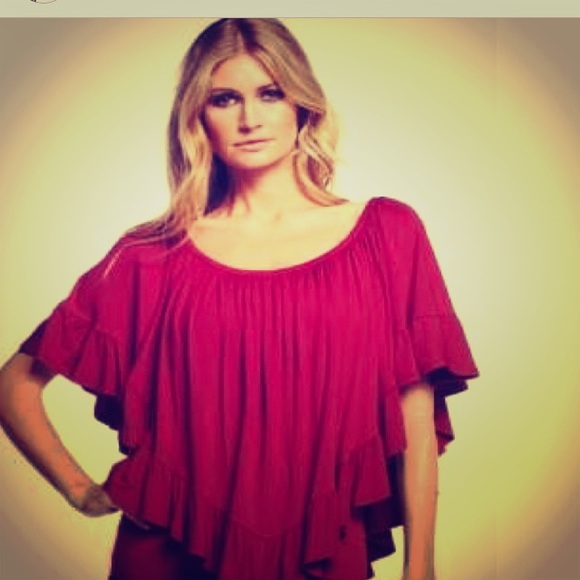 Elan Cranberry colored shirt