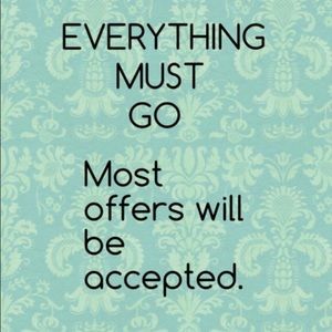 Trying to get rid of all the stuff in my closet!