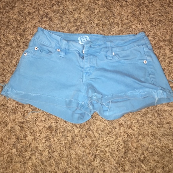 Turquoise billabong blue jean shorts