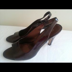 Chocolate Sling Back Heels
