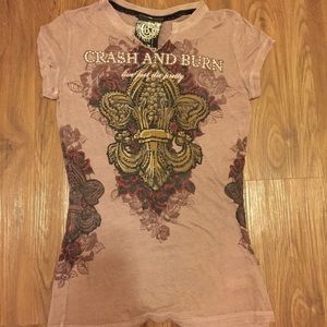 Crash And Burn tee