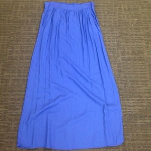 Indigo Blue Maxi Skirt