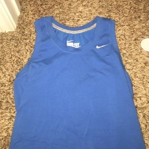 Light blue dri fit Nike shirt