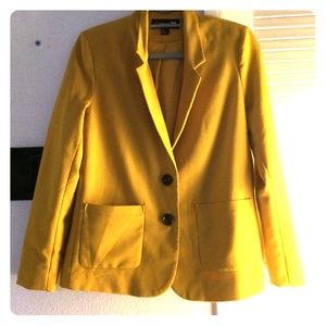Chartreuse yellow blazer