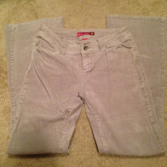 SALE! Tan/purple flare corduroys! - Picture 1 of 2