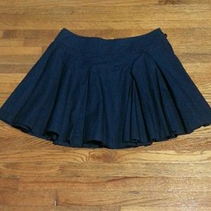 UNIQLO Dark Navy Pleated Tennis Skirt