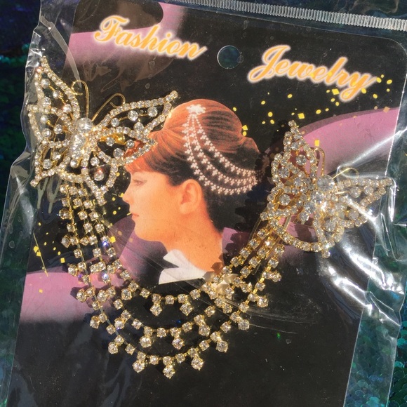 😍Rhinestone double comb hair clip💖 - Picture 2 of 2