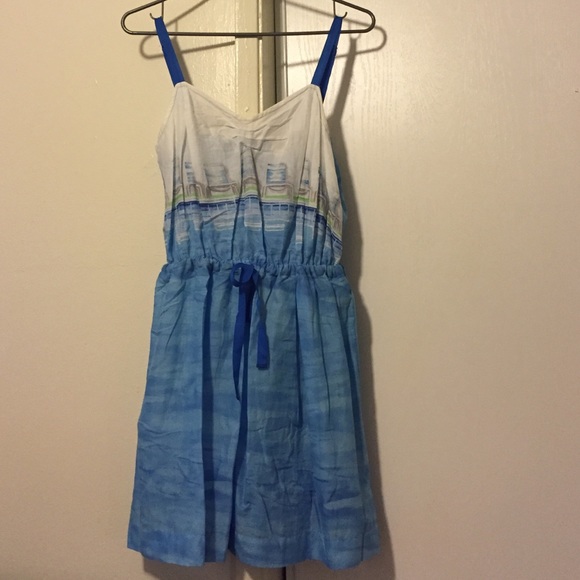 Summer dress with adjustable sling & now at front