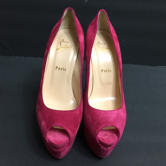 $1395 CHRISTIAN LOUBOUTIN SHAMELESS PEEPTOE 39 1/2 - Picture 4 of 4