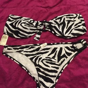 Wet seal zebra print bikini
