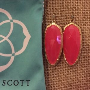Hot Pink Earrings with a Free Kendra Scott Bag