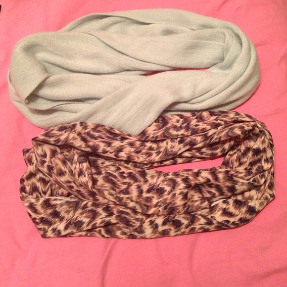 two infinity scarves