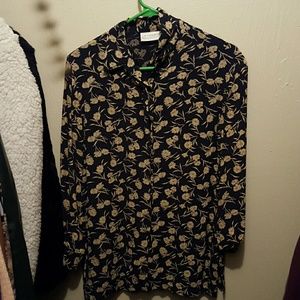 Flower button down