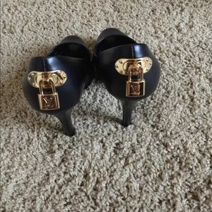 Louis Vuitton (oh really ) peep toe heels