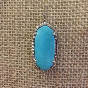 One Elle silver and turquoise Kendra Scott earring