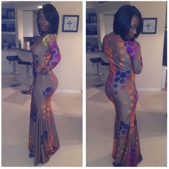 Multicolored Mermaid Dress