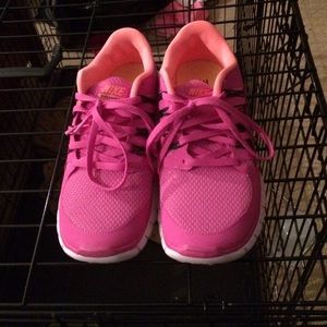 Brand new. They fit a little to tight on my feet.