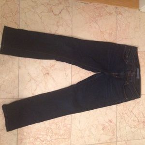 Jbrand 7/8 mid rise dark jean