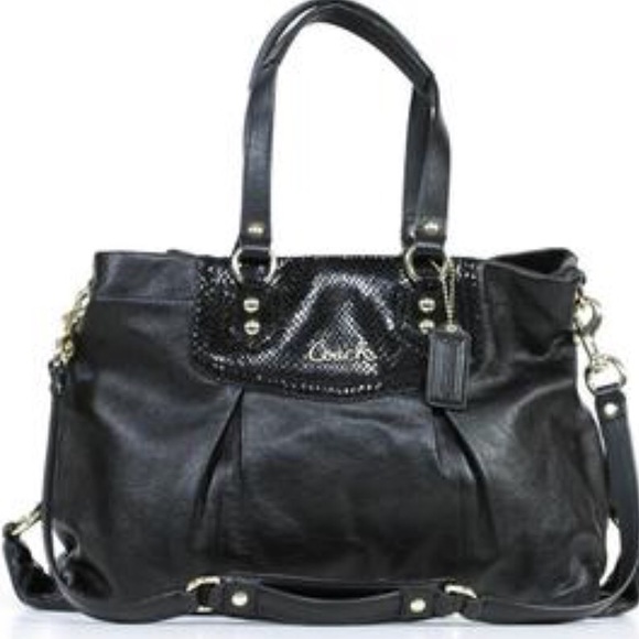 Coach Handbags - @doreend123Coach Ashley Black Leather Purse