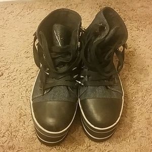 Blue Jean Spike Platforms