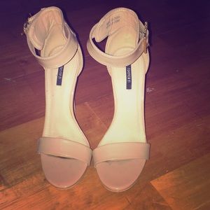 Nude Ankle- strap heels
