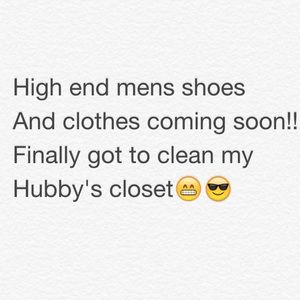 Men's Shoes, clothes, accessories etc.