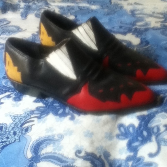 NWOT 1980's Vintage Multicolor Cowboy Booties