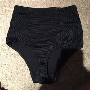 Black high waisted bikini