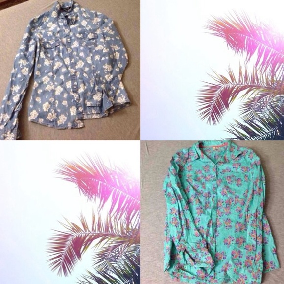 🌸🌺🌸 Two Long Sleeve floral tops