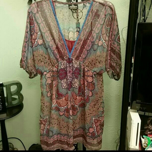 Multi color dress. Beautiful colors!