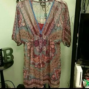 Multi color dress. Beautiful colors!