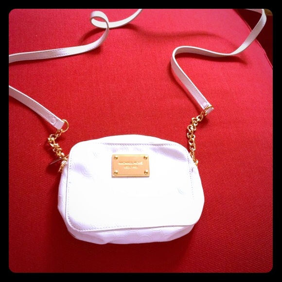 Michael Kors white logo crossbody