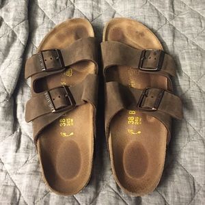 Free People Chocolate Brown Birkenstocks