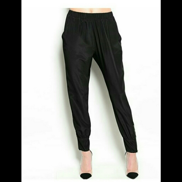 Pants - Parachute Bottoms Black