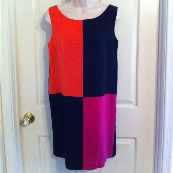 Paul Et Duffier Colorblock Mini Dress Size S - Picture 1 of 2