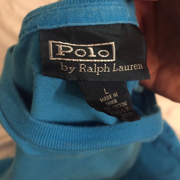 Sky blue Polo by Ralph Lauren shirt - Picture 2 of 2