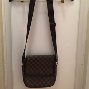 Checkered Brown Messenger Bag ❌❌TRADED❌❌