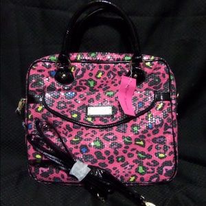 Betsey Johnson Leopard Laptop Bag