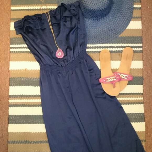 Navy Jumpsuit - Picture 1 of 4