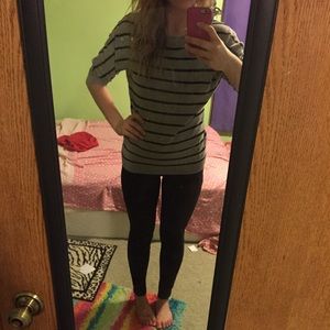 Stripped grey shirt