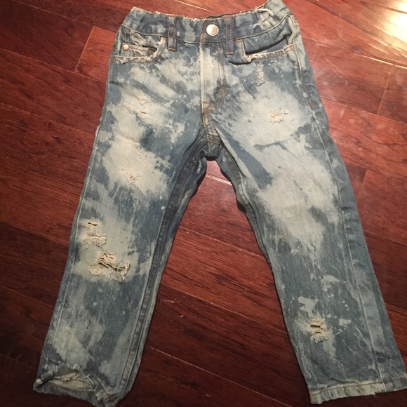 Distressed denim
