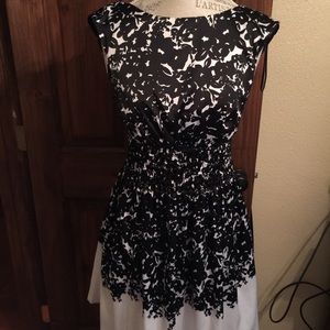 Flirty black and white Jessica Simpson dress
